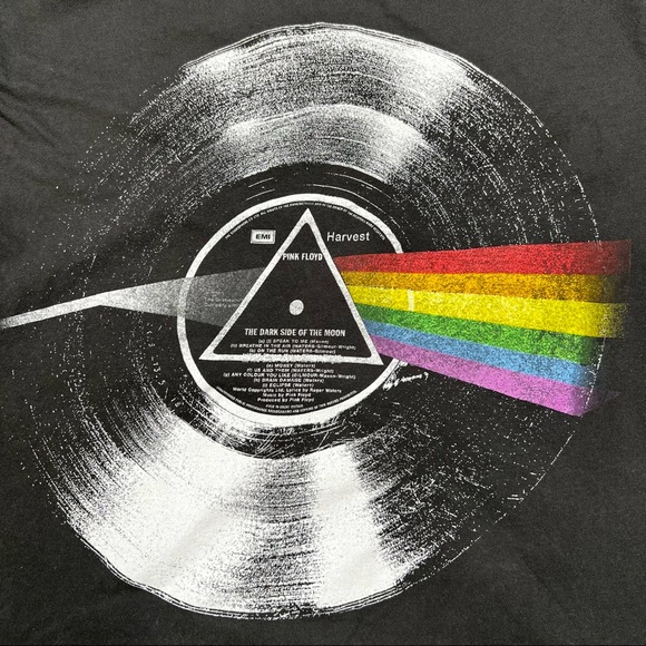 Pink Floyd Unisex Dark Side of the Moon Short Sleeve Crewneck T-Shirt Sz M - Picture 3 of 4